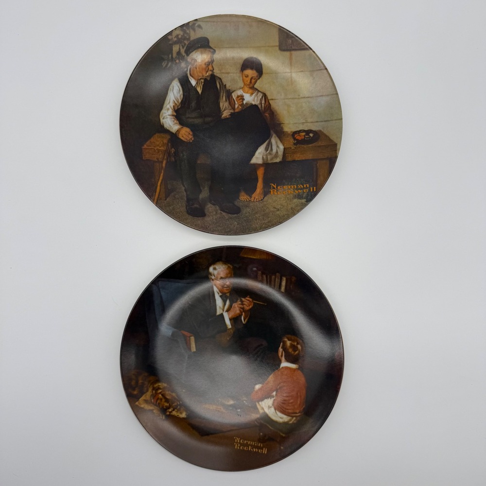 Lot of 2 Norman Rockwell Heritage Collector Plates - Picture 1 of 5